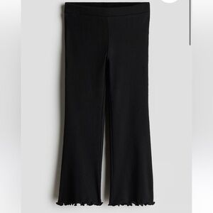 H&M Girl Ribbed FLARED LEGGINGS Size 8